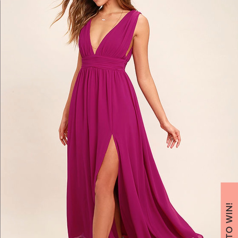 lulus formal dress (hot pink)